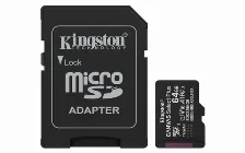 Memoria Micro Sd Kingston 64gb, Technology Canvas Select Plus Gen3, Velocidad 100 Mb/s, Clase 10