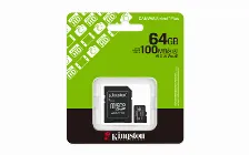 Memoria Micro Sd Kingston 64gb, Technology Canvas Select Plus Gen3, Velocidad 100 Mb/s, Clase 10