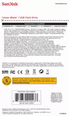 Memoria Usb 2.0 Sandisk Cruzer Blade 16gb Blanca (sdcz50c-016g-b35w)