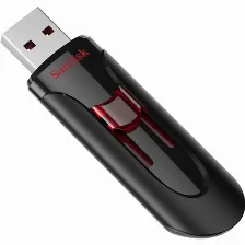 Memoria Usb Sandisk Cruzer Glide Retractil, 128gb Usb 3.0, Negro/rojo, (sdcz600-128g-g35)