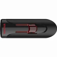 Memoria Usb Sandisk Cruzer Glide Retractil, 128gb Usb 3.0, Negro/rojo, (sdcz600-128g-g35)