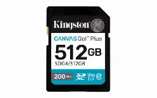 Memoria Sdxc Kingston Canvas Go Plus, 512gb, 4k, Velocidad 200 Mb/s, Clase 10 Open Box
