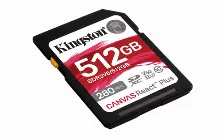 Memoria Kingston Technology Canvas React Plus 512 Gb, Velocidad 280 Mb/s, Clase 10