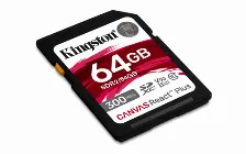 Memoria Kingston Technology Canvas React Plus 64 Gb, Velocidad 300 Mb/s, Clase 10