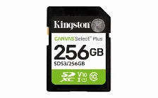 Memoria Sd Kingston 256gb, Technology Canvas Select Plus Gen3, Velocidad 150 Mb/s, Clase 10