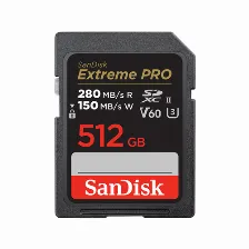 Memoria Sandisk Sdsdxep-512g-gn4in 512 Gb, Velocidad 280 Mb/s, Clase 10