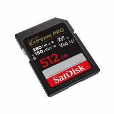 Memoria Sandisk Sdsdxep-512g-gn4in 512 Gb, Velocidad 280 Mb/s, Clase 10