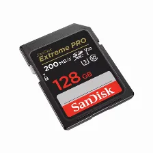 Memoria Sd Sandisk Extreme Pro 128 Gb, Velocidad 200 Mb/s, Clase 10