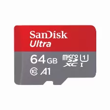 Memoria Sandisk Ultra 64 Gb, Velocidad 140 Mb/s, Clase 10