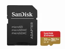 Memoria Sandisk Extreme 32 Gb, Microsdhc, Clase 10