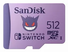Memoria Sandisk Sdsqxao-512g-gn6zk 512 Gb, Velocidad 100 Mb/s Nintendo Switch