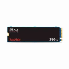 Ssd Sandisk Plus Nvme, 250gb, Pci Express 3.0, M.2. 2400 Mb/s, 2500 Mb/s