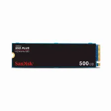 Ssd Sandisk Plus, 500gb, Pci Express 3.0, M.2, Lectura 2400mb/s