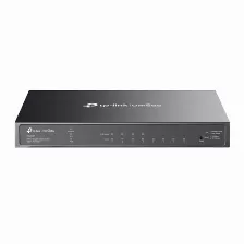 Switch Tp-link Omada Tl-sg2008p Gestionado, L2/l2+, Rj-45 8, Gigabit Ethernet (10/100/1000), (poe +) 4, Negro