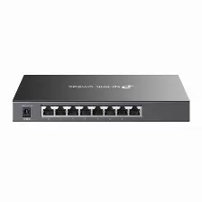 Switch Tp-link Omada Tl-sg2008p Gestionado, L2/l2+, Rj-45 8, Gigabit Ethernet (10/100/1000), (poe +) 4, Negro