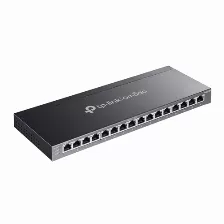 Switch Tp-link Jetstream Tl-sg2016p L2/l3/l4, Rj-45 16, Gigabit Ethernet (10/100/1000), (poe +) 8, Negro