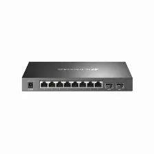 Switch Tp-link Omada Sg2210p Gestionado, L2/l2+, Rj-45 8, Gigabit Ethernet (10/100/1000), Negro