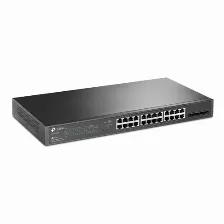 Switch Tp-link Jetstream Tl-sg2428p Gestionado, L2/l2+, Rj-45 24, Gigabit Ethernet (10/100/1000), (poe +) 24, 1u, Negro
