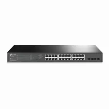 Switch Tp-link Jetstream Tl-sg2428p Gestionado, L2/l2+, Rj-45 24, Gigabit Ethernet (10/100/1000), (poe +) 24, 1u, Negro