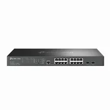 Switch Tp-link Omada Sg3218xp-m2 Gestionado, L2+, Rj-45 16, 2.5g Ethernet (100/1000/2500), (poe +) 8, 1u, Negro