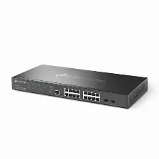 Switch Tp-link Omada Sg3218xp-m2 Gestionado, L2+, Rj-45 16, 2.5g Ethernet (100/1000/2500), (poe +) 8, 1u, Negro