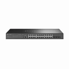 Switch Tp-link Omada Sg3428mp Gestionado, L2+, Rj-45 24, Gigabit Ethernet (10/100/1000), (poe +) 24, 1u, Negro