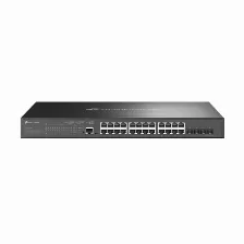 Switch Tp-link Omada Sg3428xmp Gestionado, L2+, Cantidad De Puertos 24, Puertos 24, (poe +) 24, Gigabit Ethernet (10/100/1000), 128 Gbit/s, 1u, Negro