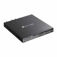Switch Tp-link Omada Sg6428xhp Gestionado, L3, Rj-45 24, Gigabit Ethernet (10/100/1000), (poe +) 24, 1u, Negro