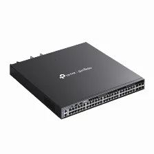 Switch Tp-link Omada Sg6654xhp Gestionado, L3, Rj-45 48, Gigabit Ethernet (10/100/1000), (poe +) 48, 1u, Negro