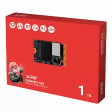 Ssd Adata Gammix S55, 1tb, M.2, Pci Express 4.0 Lectura 5000 Mb/s, Escritura 3700 Mb/s