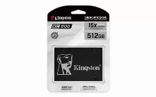 Ssd Kingston Kc600, 512gb, Sata3 6 Gbit/s, Lectura 550 Mb/s, Escritura 500 Mb/s, 2.5 Pulgadas