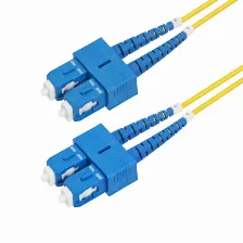 Cable Startech.com 10 M, Fibra Os2, Sc, Sc, 100 Gbit/s, Amarillo