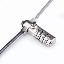 Cable Antirrobo Startech.com Noble, Brecha, Cerradura Con Combinación, 2 M, Acero Al Carbón, Negro, Plata