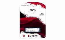 Ssd Kingston Nv3, Nvme, 4tb, M.2, Pci Express 4.0, 5000 Mb/s Escritura, 6000 Mb/s Lectura