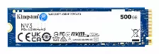 Ssd Kingston Nv3 500gb, M.2, Pci Express 4.0, Lectura 5000 Mb/s, Escritura 3000 Mb/s