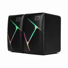 Bocinas Vorago Sg Spk-108, Rgb, 2.0 Canales, Cable 3.5 Mm, 3w, Sonido Estereo