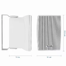 Bocinas Steren Spk-1100bl, De 2 Vías, 20 - 20000 Hz, 8 Ohmio, Blanco