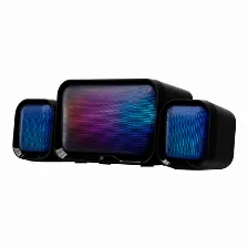 Bocinas Vorago Spk-255, Rgb, 3.5mm, Alambricas, Usb, 3w Rms, Negro