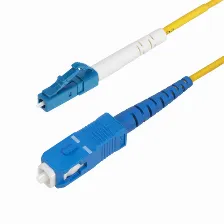 Cable Startech.com 15 M, Fibra Os2, Lc, Sc, 100 Gbit/s, Amarillo