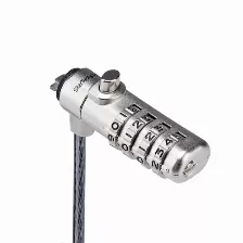 Cable Antirrobo Startech.com Kensington, Cerradura Con Combinación, 2 M, Acero Al Carbón, Negro, Plata