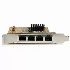 Tarjetas De Red Startech.com Pci Express, Rj-45 4, 2000 Mbit/s, Alámbrico