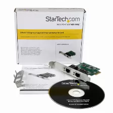 Tarjetas De Red Startech.com Pci Express, Rj-45 2, 2000 Mbit/s, Alámbrico