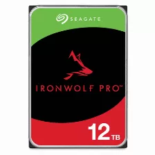 Disco Duro Seagate Ironwolf Pro St12000nt001 12 Tb, Serial Ata Iii, 7200 Rpm, Cache 256 Mb, 3.5