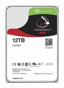 Disco Duro Seagate Para Nas Ironwolf 12tb, 3.5pulg, Sata Iii, 6gbit/s, 7200rpm, 256mb Cache
