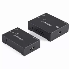 Extensor Startech.com Transmisor Y Receptor Av, 4096 X 2160, 1hdmi, Hasta 100 M, Negro
