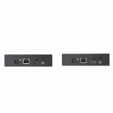 Extensor Startech.com Transmisor Y Receptor Av, 3840 X 2160, 1hdmi, Hasta 100 M, Negro