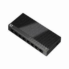 Switch Netis System St3108c No Administrado, Rj-45 8, Fast Ethernet (10/100), Negro