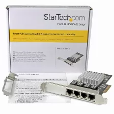 Tarjetas De Red Startech.com Pci Express, Rj-45 4, 2000 Mbit/s, Alámbrico, Negro, Metálico