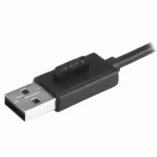 Hub De Usb 2.0 Startech (st4200mini2) 4 Puertos Con Cable Integrado Color Negro