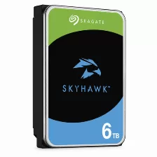 Disco Duro Seagate Skyhawk 6tb, Sata Iii, 6 Gbit/s, Cache 256mb, 5400rpm, 3.5